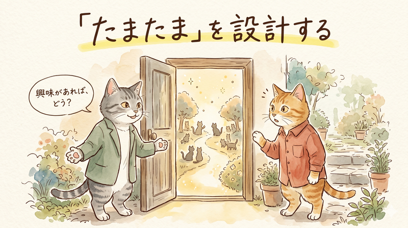 「たまたま」を設計する：計画的偶発性と、偶然に強いチームづくり